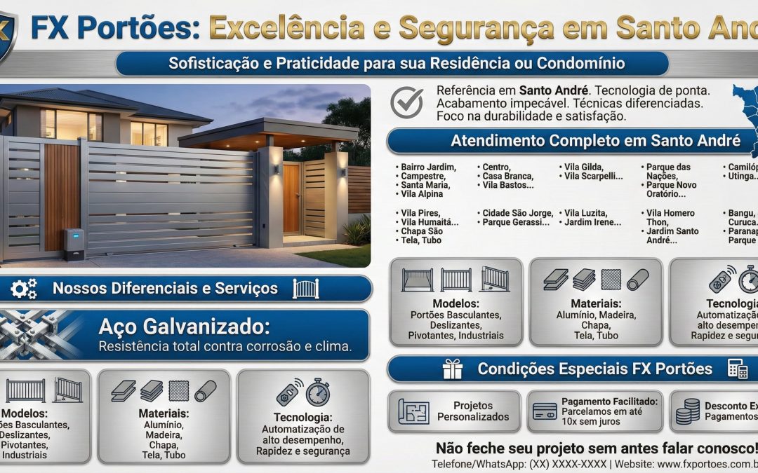 Fabricante de Portões Basculantes em Santo André