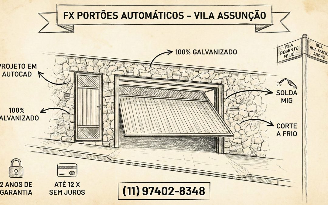 FX Portões na Vila Assunção, Santo André: Tradição e Tecnologia em Portões Automáticos Eletrônicos